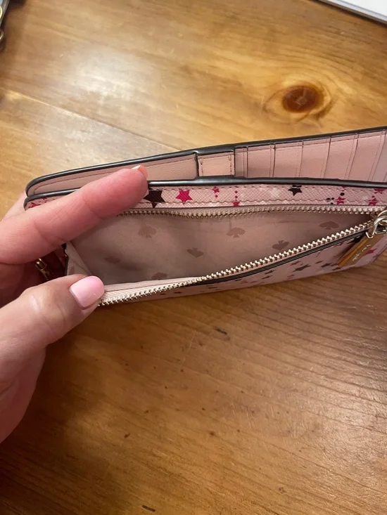 kate spade Pink Star-Print Continental Wallet - Picture 3 of 6